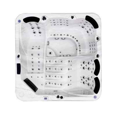 Hydrothérapie en plein air Spa piscine Jet d'air Massage Jacuzzi avec lumière LED