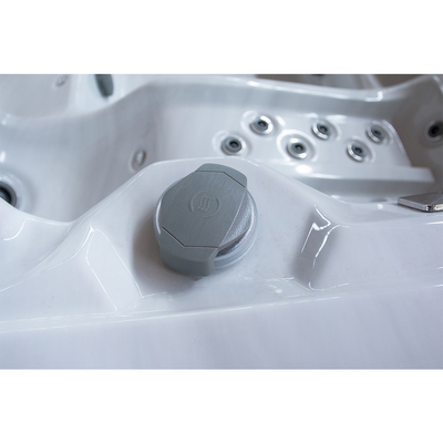 Whirlpool acrylique extérieur ergonomique pour 8 personnes avec coquille d'onde océanique