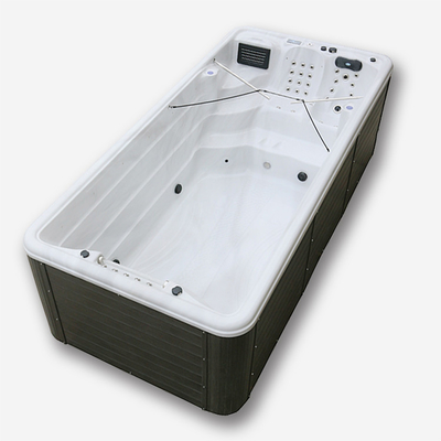 Station thermale extérieure de bain de massage de tourbillon de piscine sans fin acrylique de luxe de bain